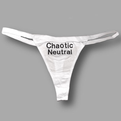 Alignment Chart Custom Thong