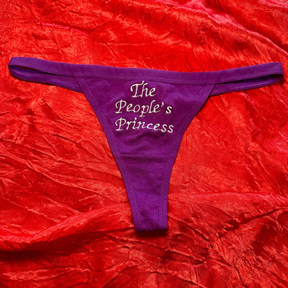 The People’s Princess Thong (S) purple/white