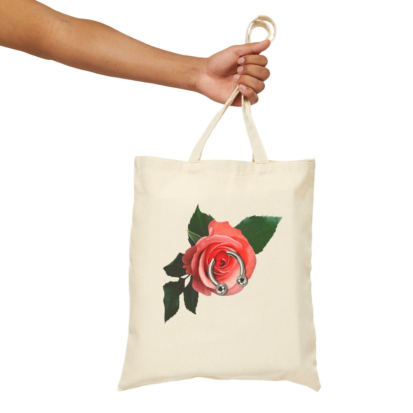 Pierced Rose Tote Bag