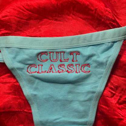 Cult Classic Thong (S) blue/red
