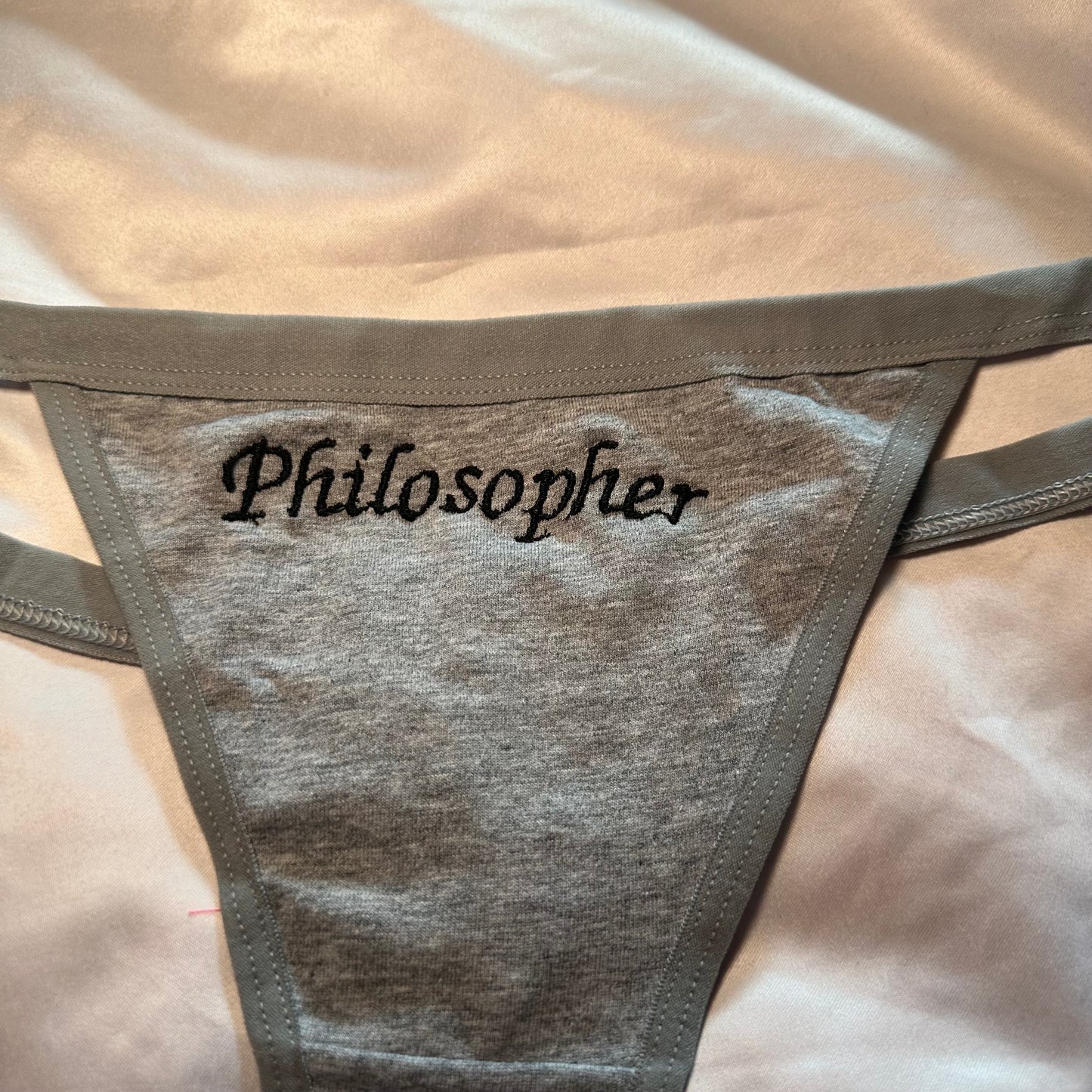Philosopher Thong (L) grey/black