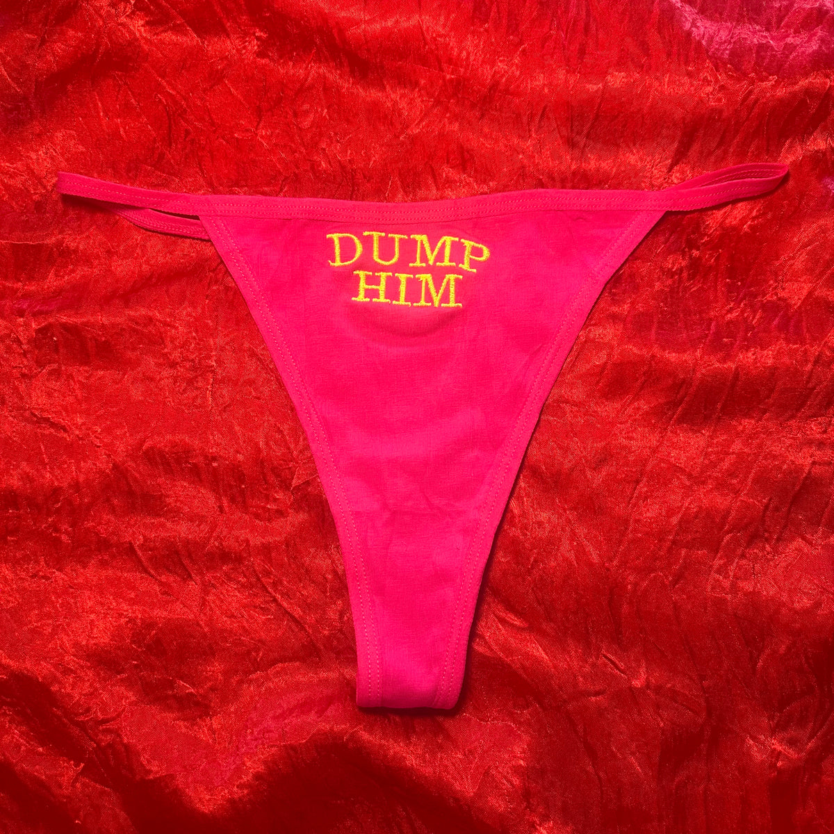 Dump Him Thong (L) pink/green