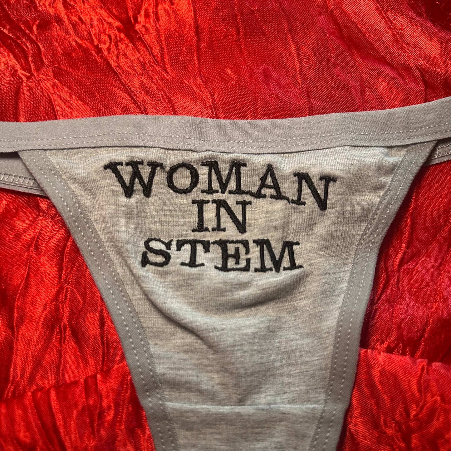 Woman In Stem Thong (S) grey/black
