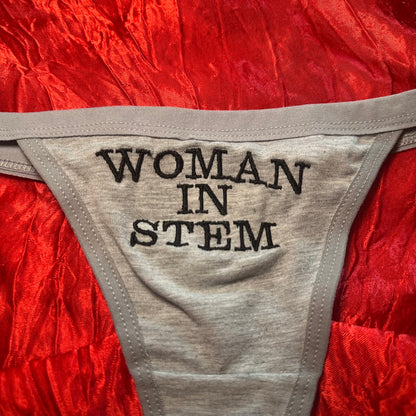 Woman In Stem Thong (S) grey/black