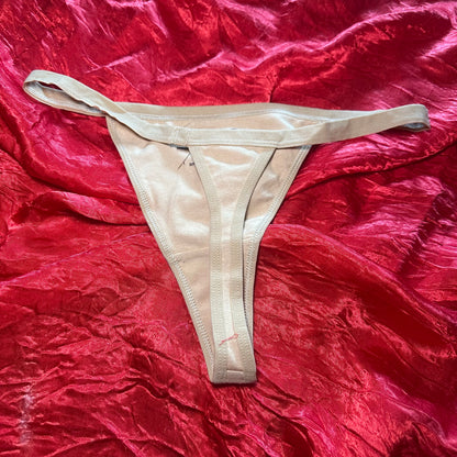 Horse Girl Thong (M) beige/brown
