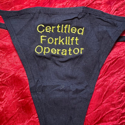 Forklift Thong (XXL) black/yellow