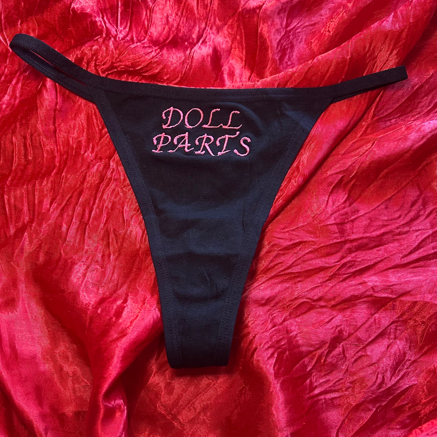 Doll Parts Thong (S) black/pink