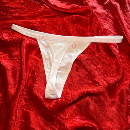 Grotesque Thong (XL) white/pink