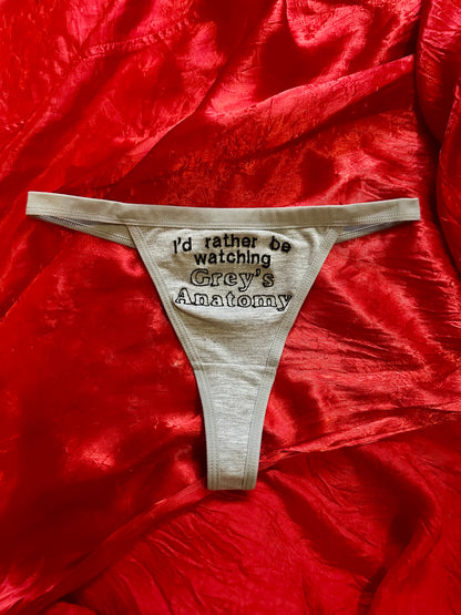 PREORDER Grey’s Anatomy Thong