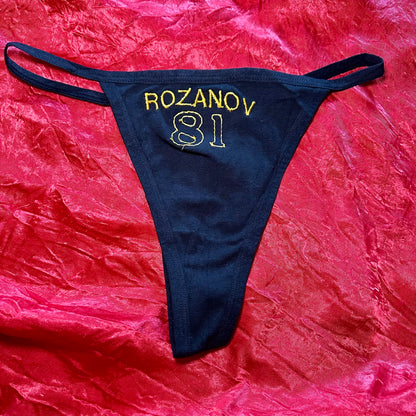 Rozanov Thong (S) black/yellow