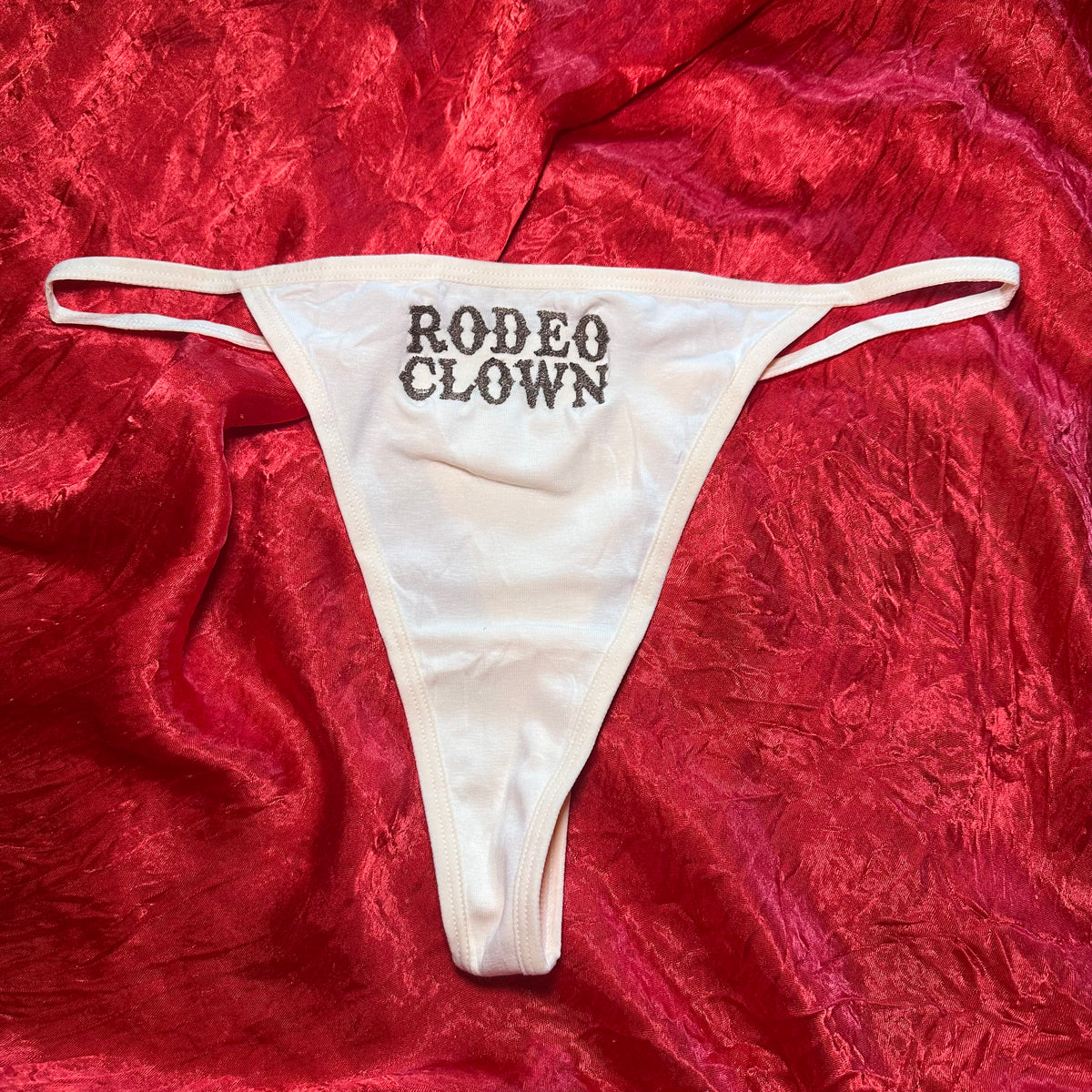 Rodeo Clown Thong (XL) beige/brown