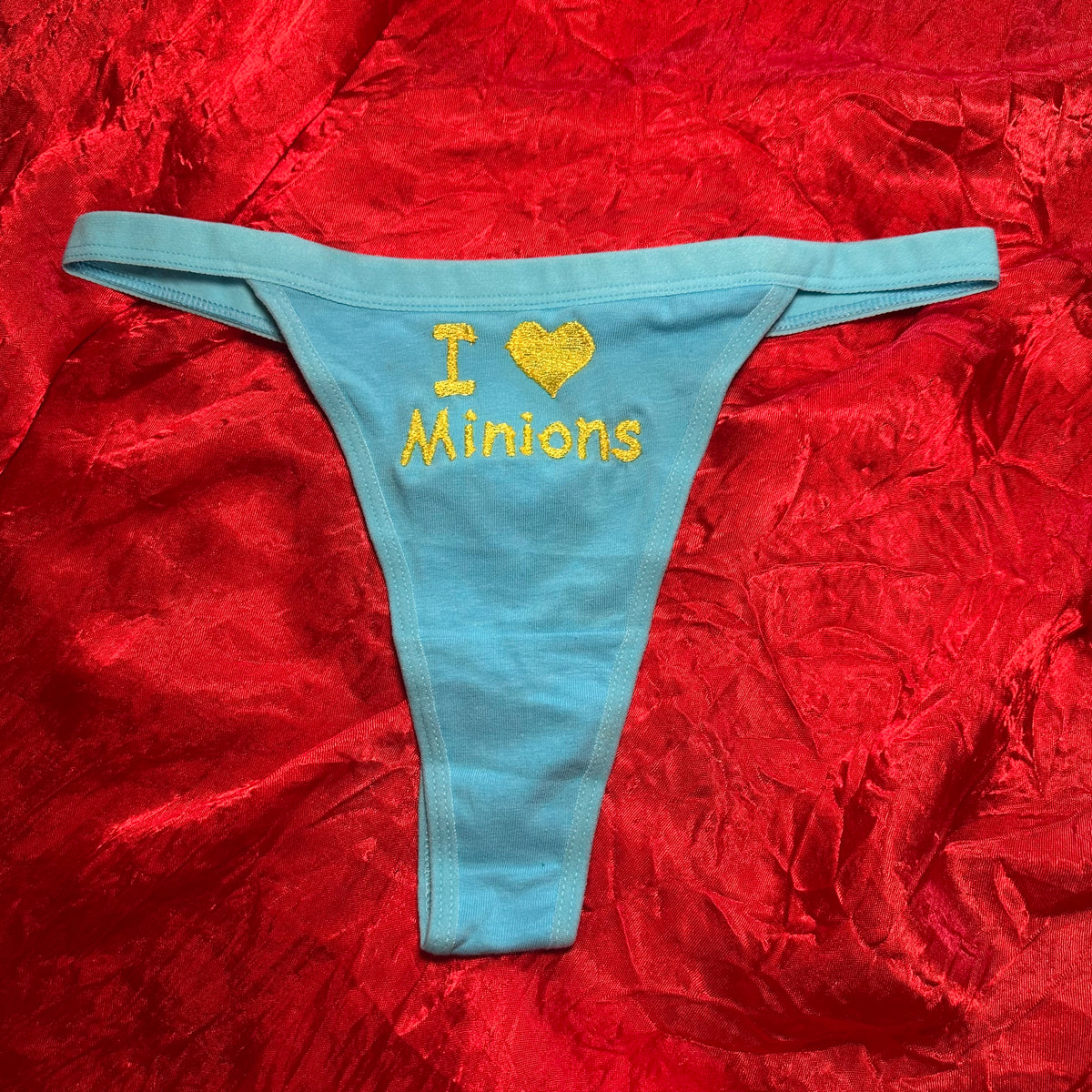 Minions Thong (S) blue/yellow