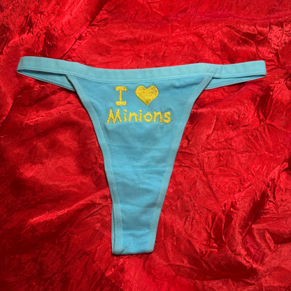 Minions Thong (S) blue/yellow
