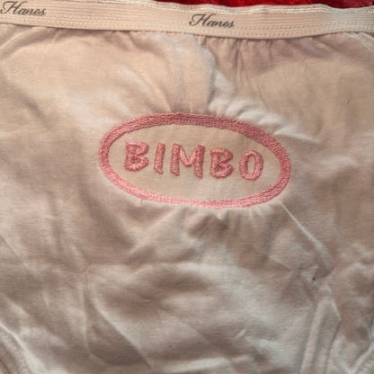 Bimbo Briefs (XL) white/pink