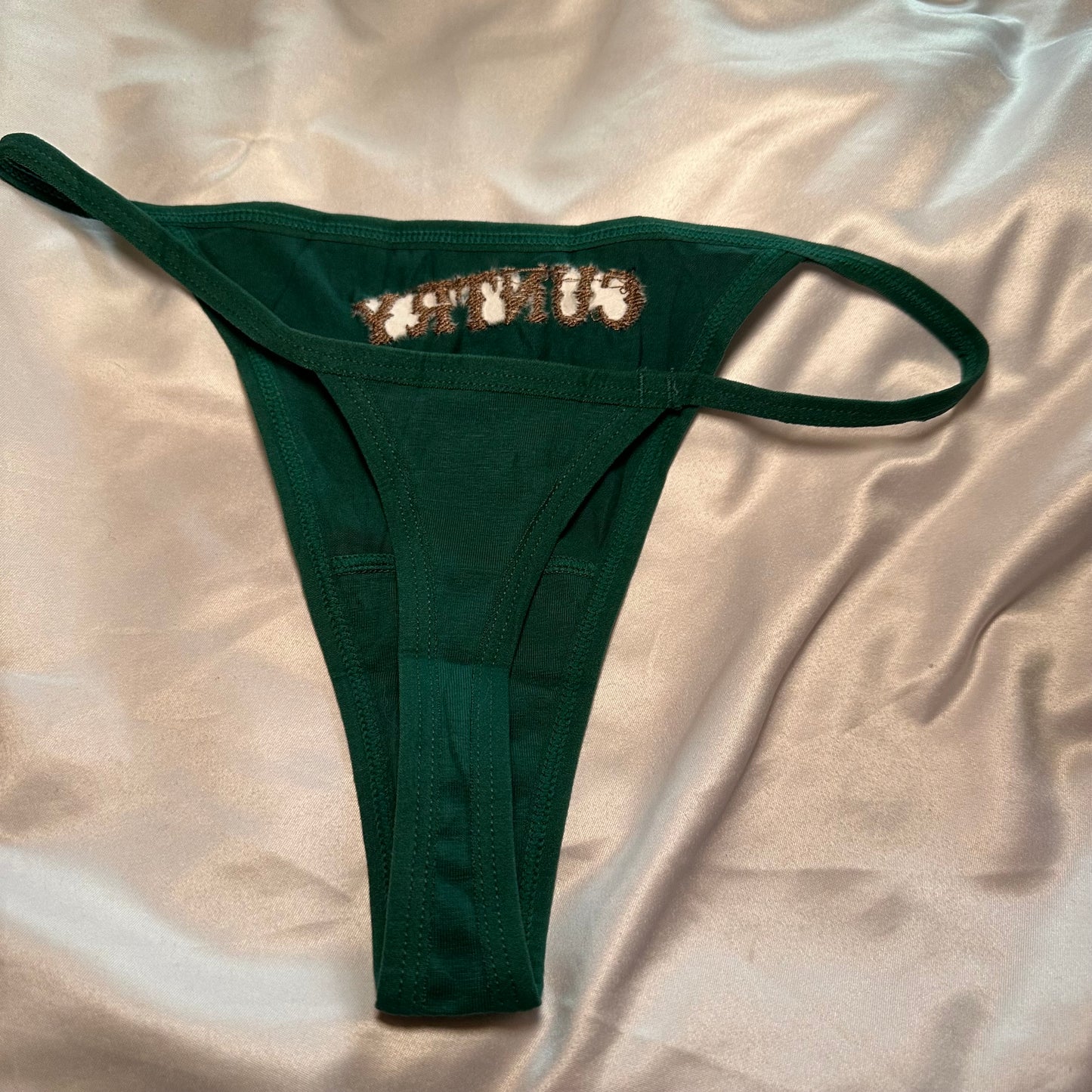 Cuntry Thong (S) green/brown