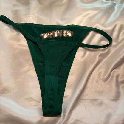 Cuntry Thong (S) green/brown