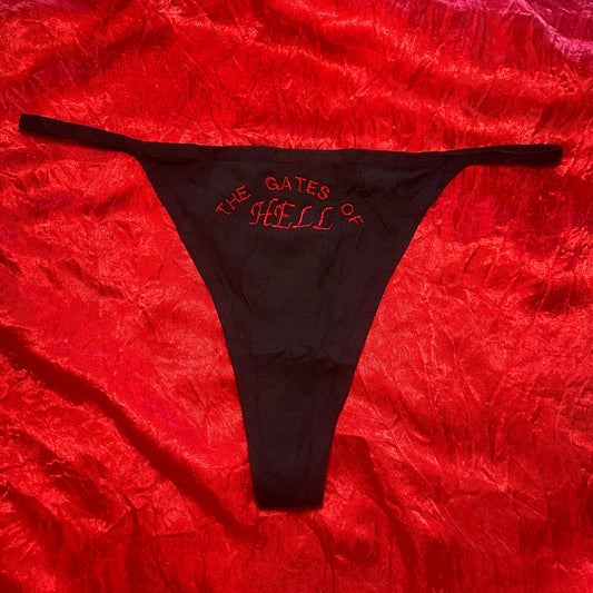 Gates of Hell Thong (XL) black/red