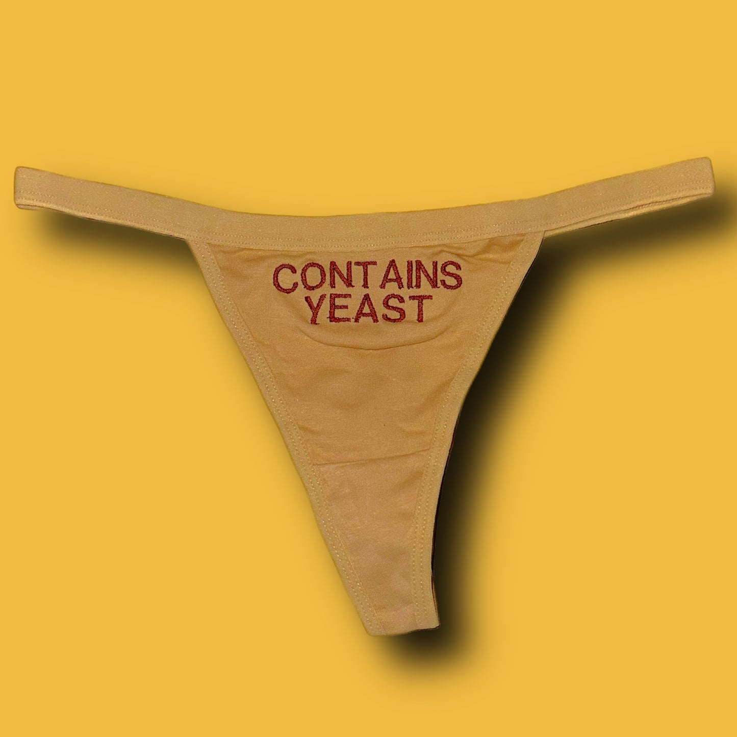 Contains Yeast Thong