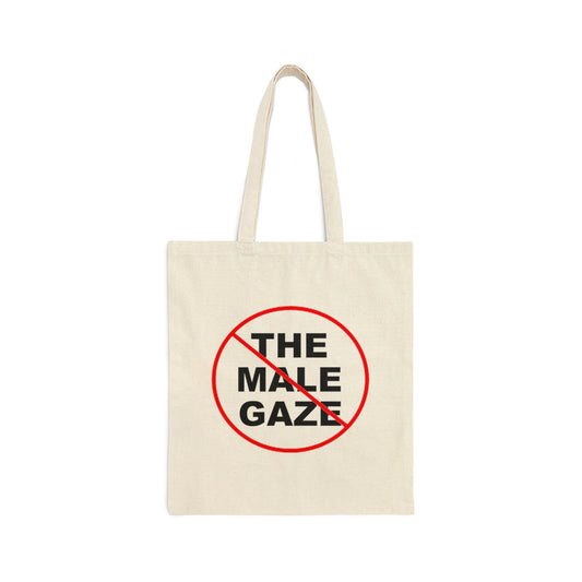 No Male Gaze Cotton Canvas Tote Bag