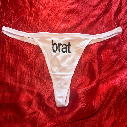 Brat Thong (L) white/black