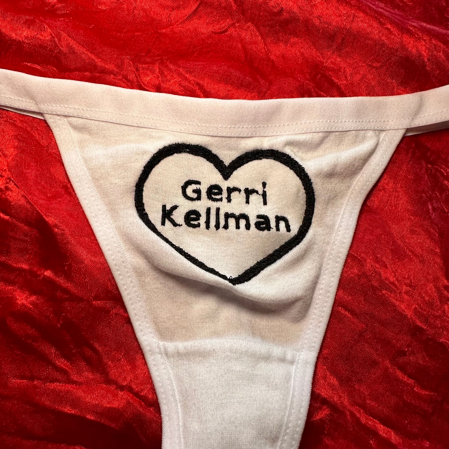 Gerri Kellman Thong (M) white/black
