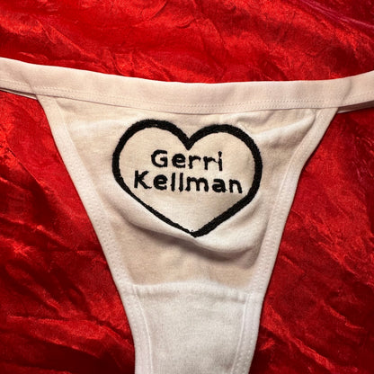Gerri Kellman Thong (M) white/black