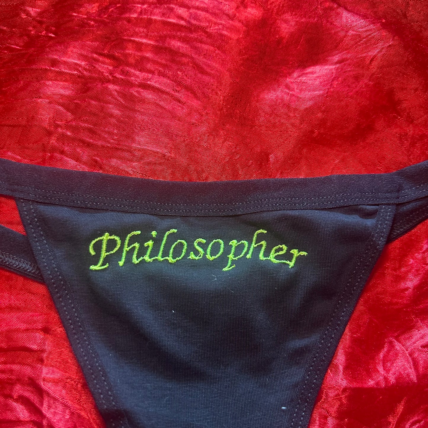 Philosopher Thong (XL) black/green