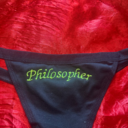 Philosopher Thong (XL) black/green