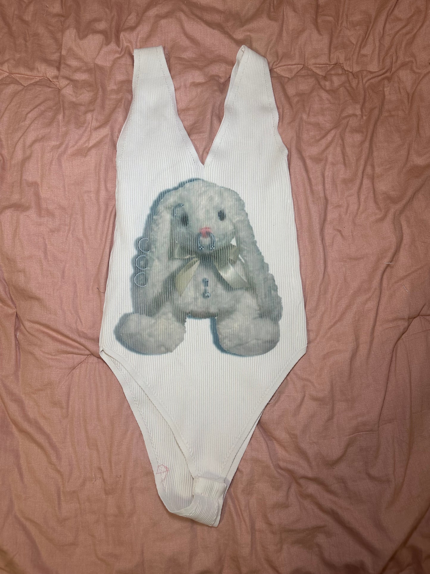 Pierced Bunny Bodysuit (M)