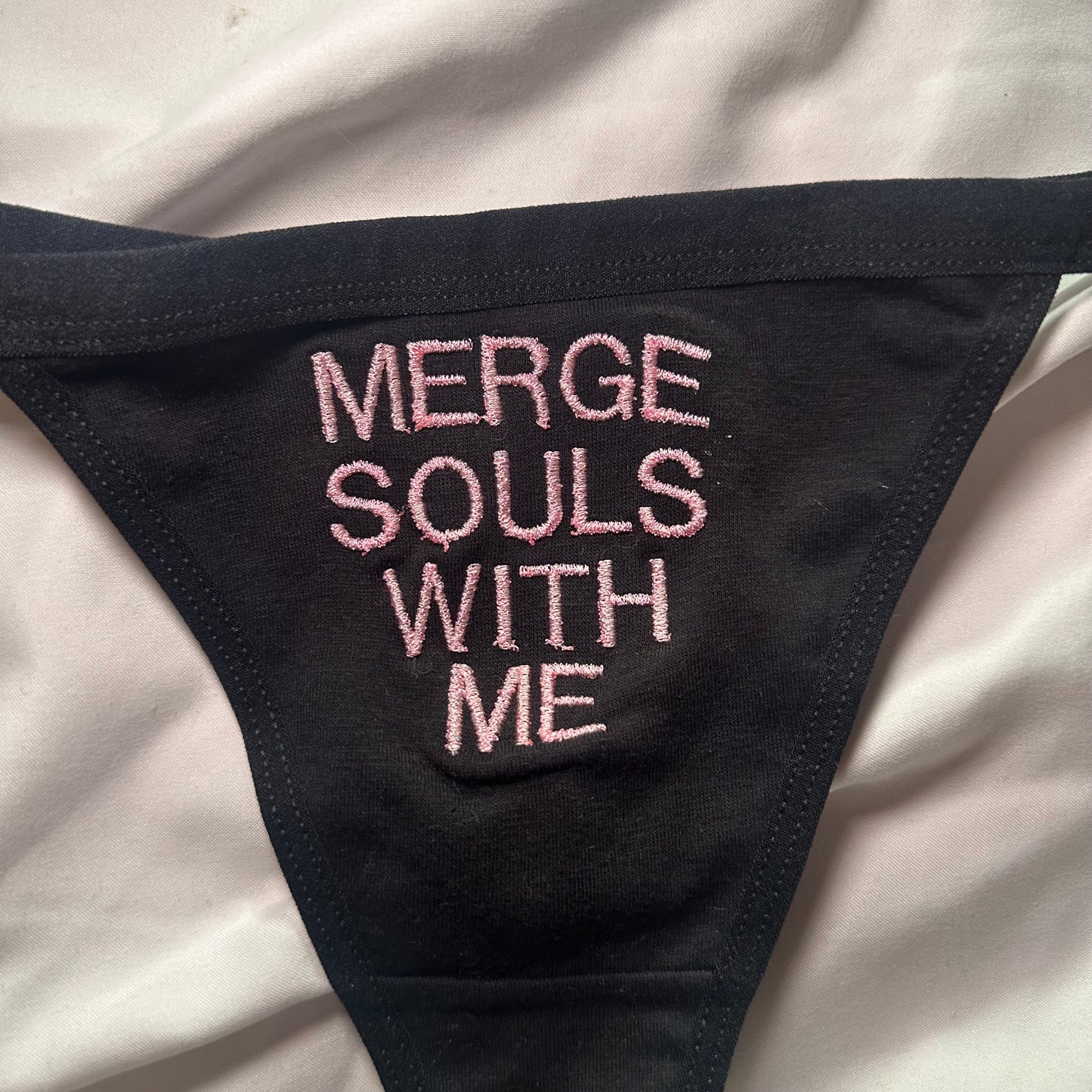 Merge Souls Thong (XL) black/pink