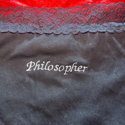 Philosopher Panties (XXL) black/white