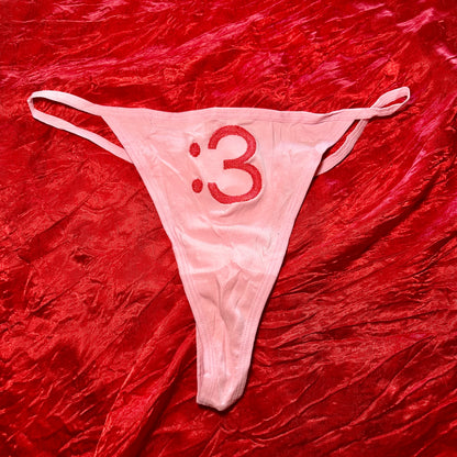 :3 Thong (XL) pink/pink