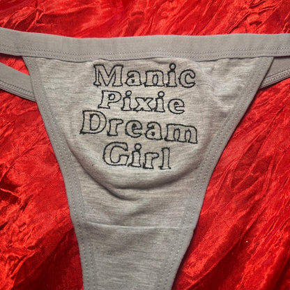 MPDG Thong (XS) grey/black