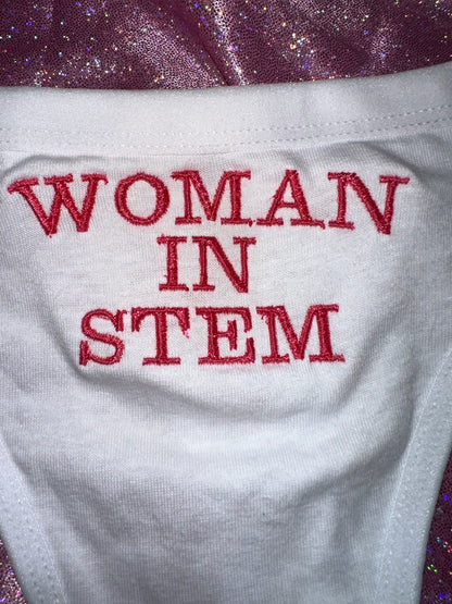 Woman in Stem Thong