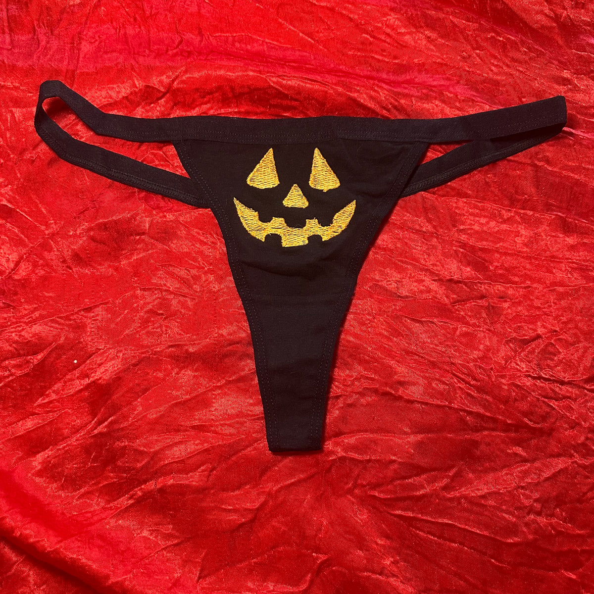 Jack O Lantern Thong (M) black/orange