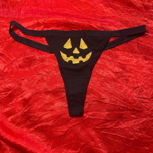 Jack O Lantern Thong (M) black/orange