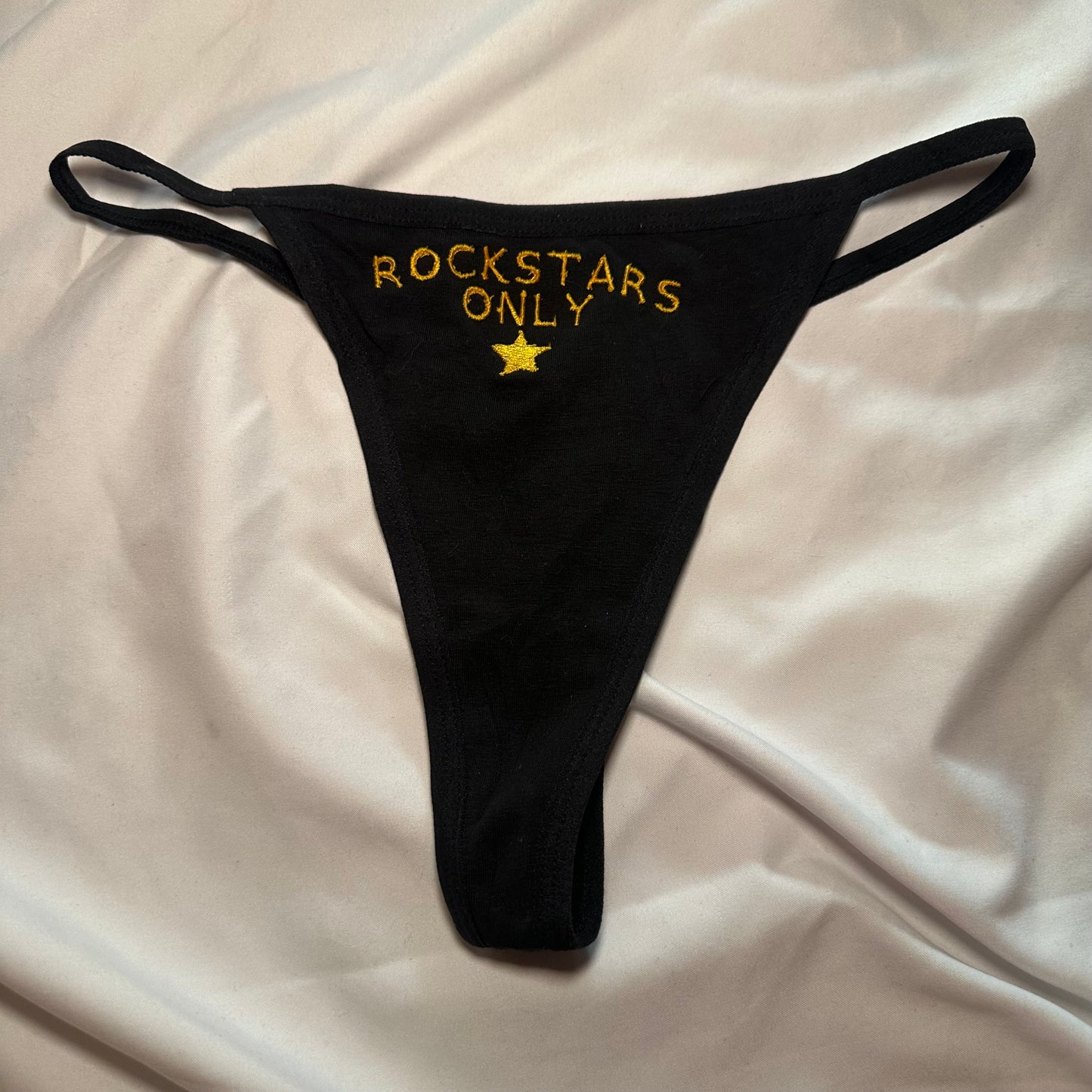 Rockstars Only Thong (S) black/yellow