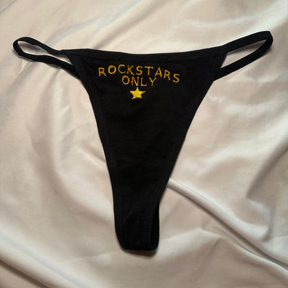 Rockstars Only Thong (S) black/yellow