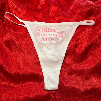 Biblically Accurate Angel Thong (S) white/pink