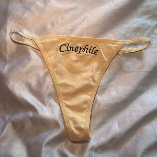 Cinephile Thong (M) beige/black