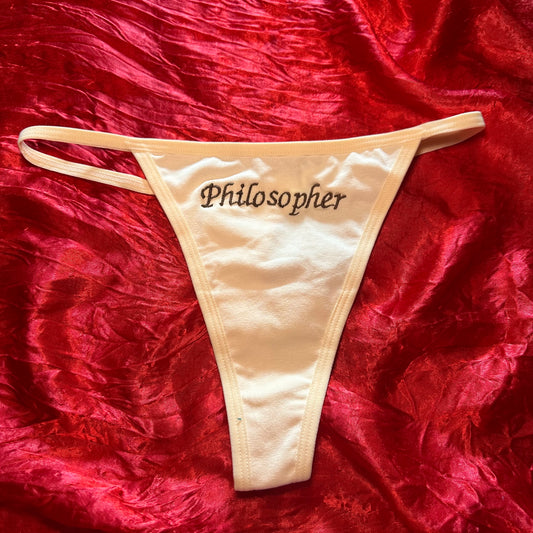 Philosopher Thong (S) beige/brown