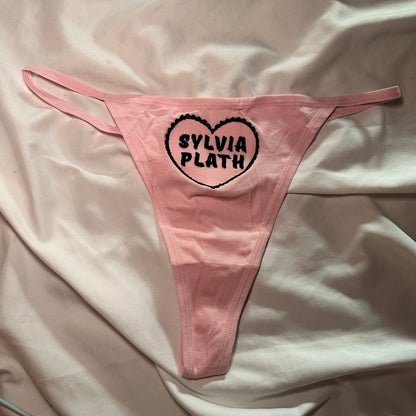 Sylvia Plath Thong (L) pink/black