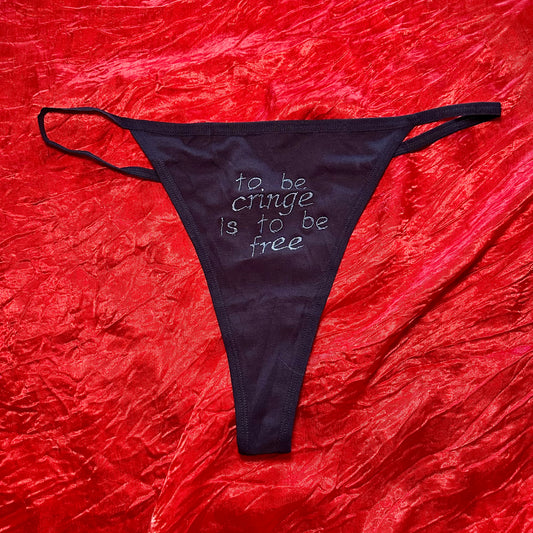 Cringe Thong (XL) navy/blue