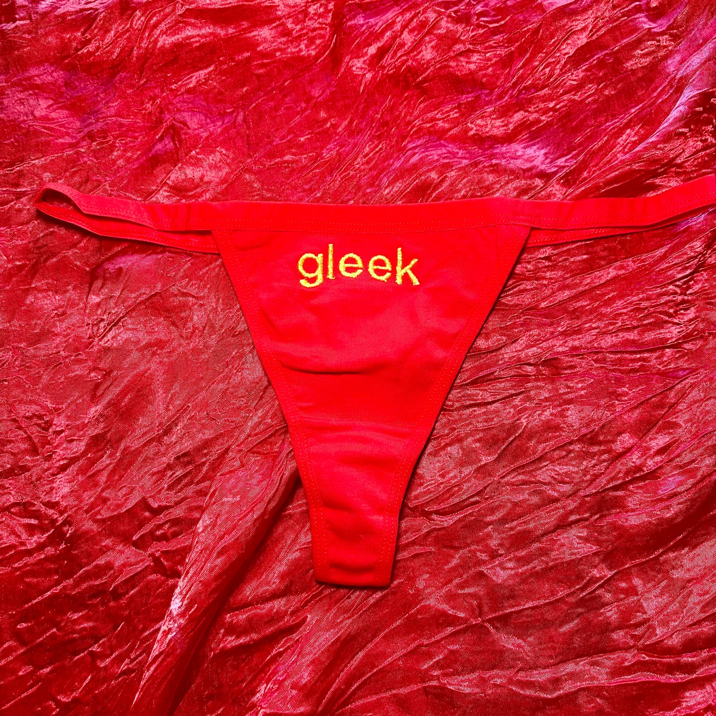 Gleek Thong (XL) red/yellow