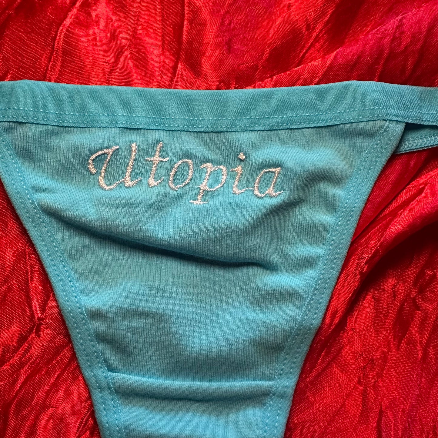Utopia Thong (S) blue/white
