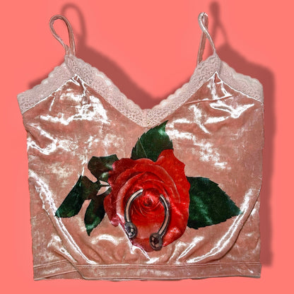 Pierced Rose Tank Top (M)