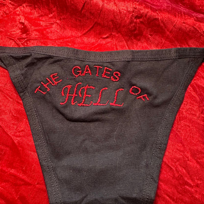 Gates of Hell Thong (S) black/red