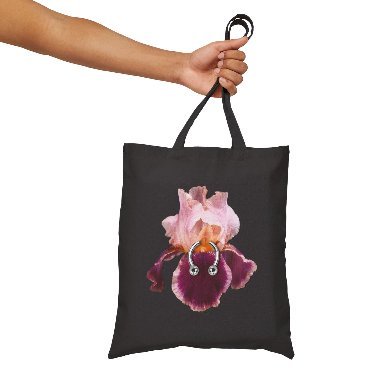 Pierced Iris Tote Bag