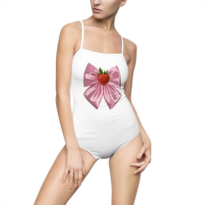 Strawberry Bow Swimsuit