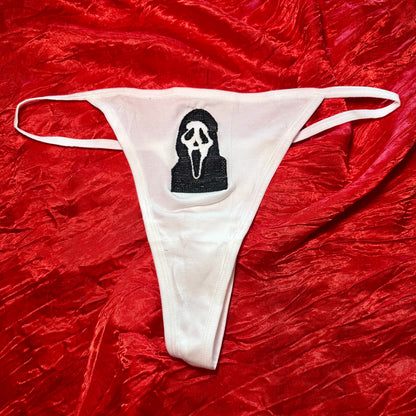 Ghostface Thong (L) white/black